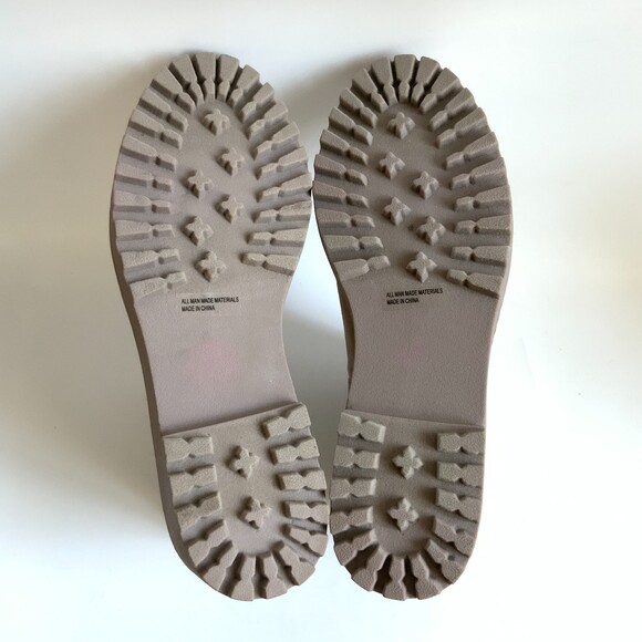 Dv Dolce Vita Faux Leather Platform Bootie Rango Lug Sole Wedge Tan 8.5 - Picture 9 of 14